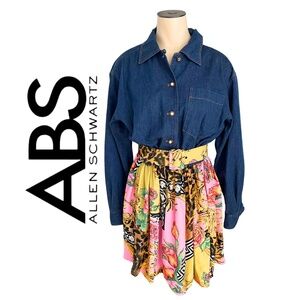 EUC ABS Allen Schwartz 1990s Shirt Dress // Size 4